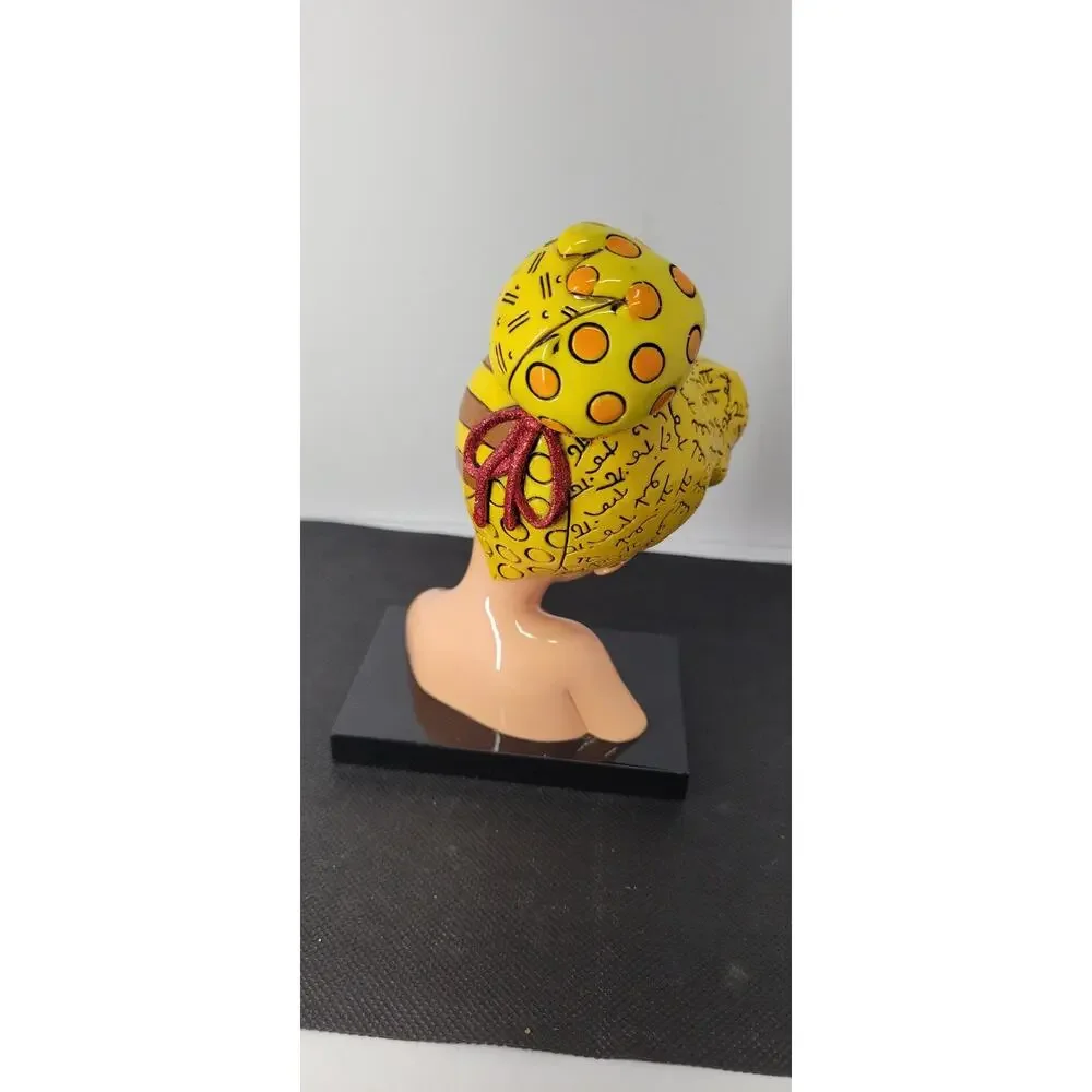 Disney Romero Britto Tinker Bell Bust 4033891 Enesco Peter Pan Figurine Retired